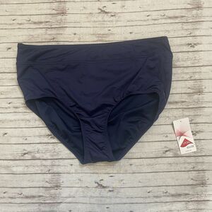 NWT Lands End Womens Blue High Rise Tummy Control SWIM BOTTOM Bikini Size 16W